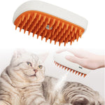 USB Rechargeable Pet Steam Brush | Cat Grooming Brush Spray Massage Comb for Easy Fur Care