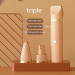 Pet Grooming Clipper for Cats | Cat Hair Removal Shaver with USB Rechargeable Trimmer & Guide Combs