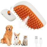 USB Rechargeable Pet Steam Brush | Cat Grooming Brush Spray Massage Comb for Easy Fur Care