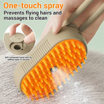 3-in-1 Steam Pet Grooming Brush | Cat & Dog Steam Brush for Hair Removal, Detangling & Massage