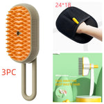 3-in-1 Steam Pet Grooming Brush | Cat & Dog Steam Brush for Hair Removal, Detangling & Massage