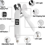 2-in-1 Cat Nail Clipper & Grinder with LED Light | Pet Nail Care Tool for Gentle Cat Grooming
