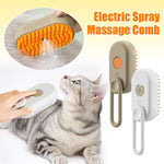3-in-1 Steam Pet Grooming Brush | Cat & Dog Steam Brush for Hair Removal, Detangling & Massage