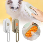3-in-1 Steam Pet Grooming Brush | Cat & Dog Steam Brush for Hair Removal, Detangling & Massage
