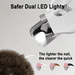 2-in-1 Cat Nail Clipper & Grinder with LED Light | Pet Nail Care Tool for Gentle Cat Grooming