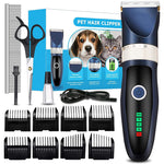 Professional Dog Grooming Clipper Kit | Dog Hair Trimmer Set with Guide Combs for Easy Home Grooming