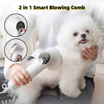 Smart Cat Hair Dryer & Comb | Quiet Pet Grooming Dryer for Gentle Drying & Fur Care